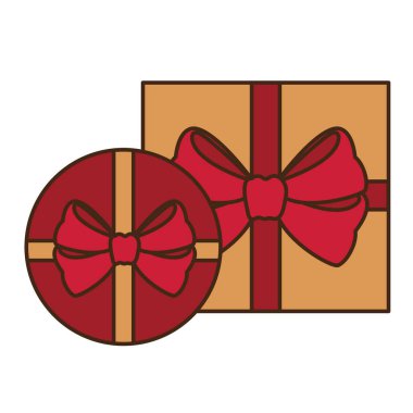 hediye kutuları izole simge