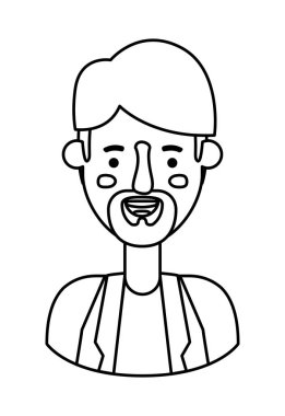 Sakallı genç adam Avatar karakteri