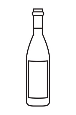 şarap şişesi izole simgesi