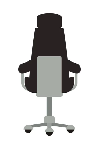 Silla de oficina icono aislado — Vector de stock