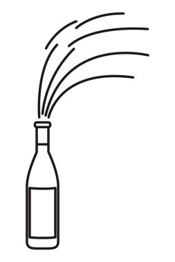 izole şarap şişe simge