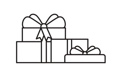 hediye kutusu izole simgesi