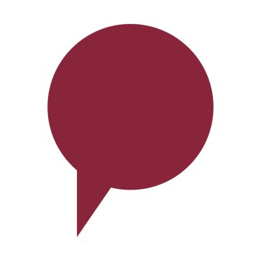 konuşma balonu izole simgesinin