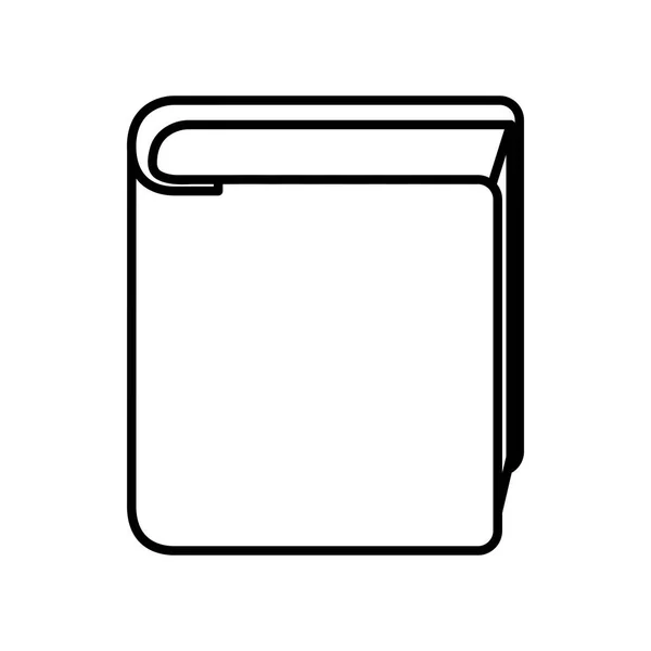 Geïsoleerde boekpictogram bibliotheek — Stockvector