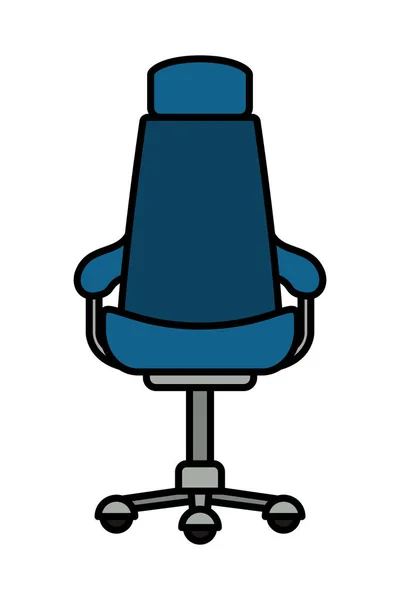 Bureau stoel geïsoleerde pictogram — Stockvector