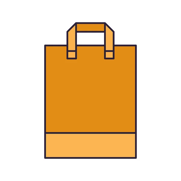 Μεμονωμένο εικονίδιο τσάντα για ψώνια — Διανυσματικό Αρχείο