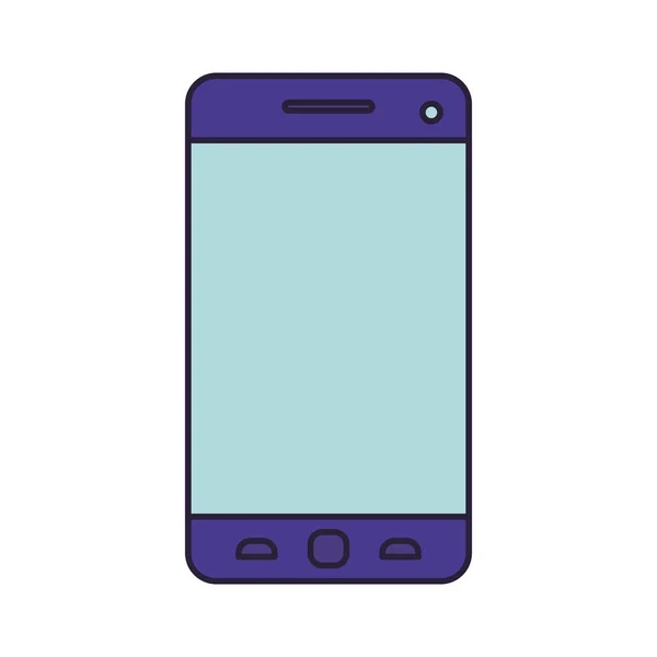 Smartphone device isolated icon — Stock Vector