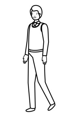 Genç iş adamı Avatar karakteri