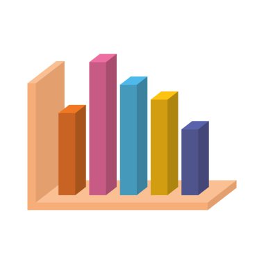 istatistik barlar izole simgesi