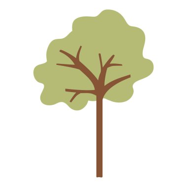 ağaç bitki izole simgesi