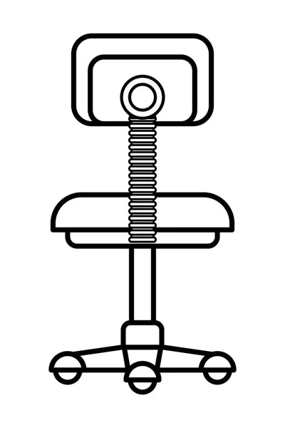 Office chair isolated icon — Stock Vector