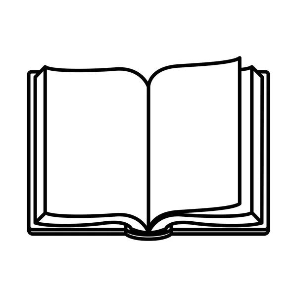 Tekst książki ikona na białym tle — Wektor stockowy