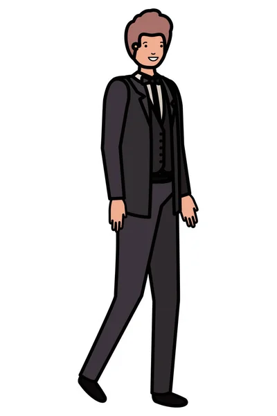 Персонаж аватар молодого бизнесмена — стоковый вектор