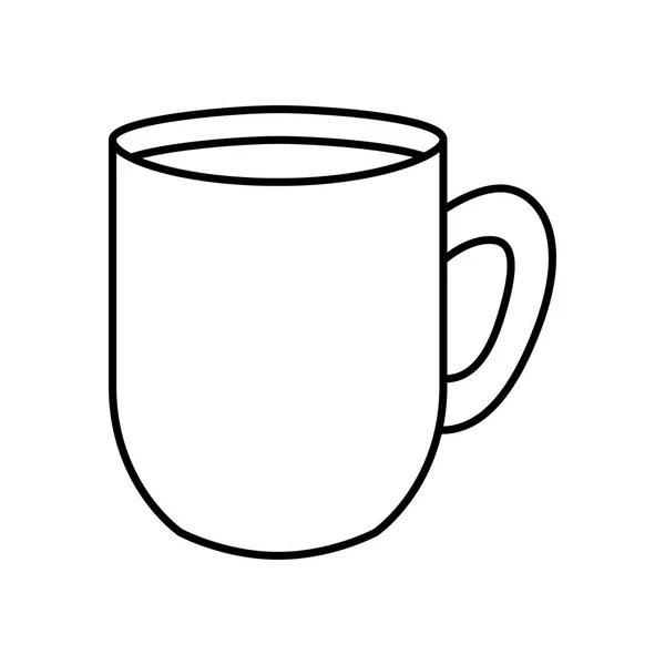 Tasse de café icône isolée — Image vectorielle