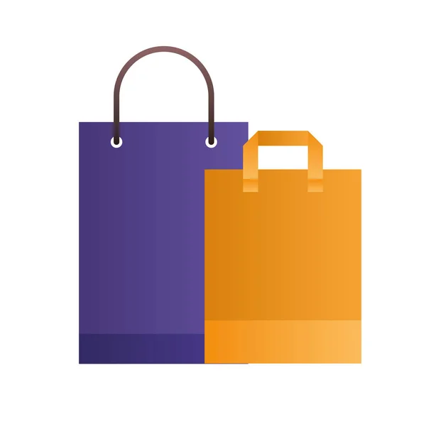 Shopping bags isolated icon — Stock Vector