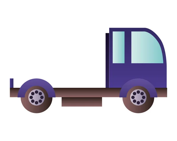 Cargo transport truck isolated icon — Stock Vector