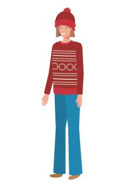 kış giysileri avatar karakter olan kadın