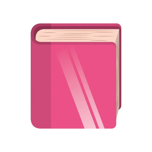 Buku perpustakaan ikon terisolasi - Stok Vektor