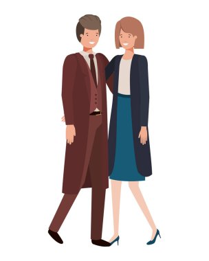 iş avatar karakter genç çift