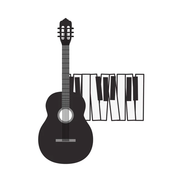 Musik instrument isolerad ikon — Stock vektor