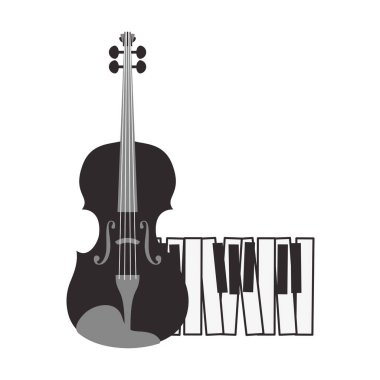 müzik aletleri izole simgesi