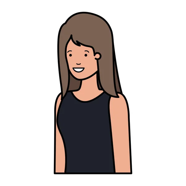 Mujer de negocios carácter avatar — Vector de stock