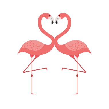 Pembe Flamingo izole simgesi