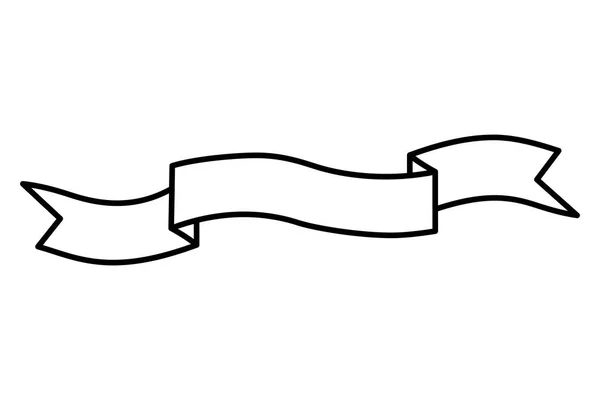Красива стрічка ізольована іконка — стоковий вектор