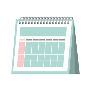 calendar reminder isolated icon clipart