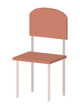 izole ahşap sandalye simge