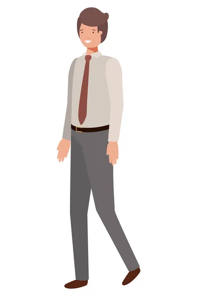 Young business man avatar character — Stock Vector