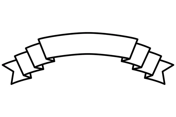 Krásná stuha izolovaná ikona — Stockový vektor