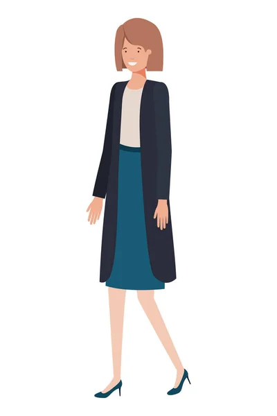 Mujer de negocios carácter avatar — Vector de stock