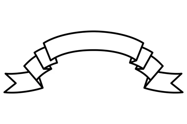 Krásná stuha izolovaná ikona — Stockový vektor
