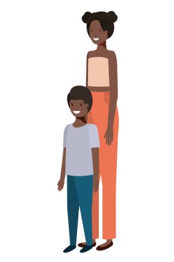 Anne ve oğlu avatar karakter