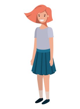 Genç kız Avatar karakter