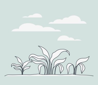 deniz bitkiler ekosistem sahnesi