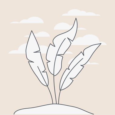 deniz bitkiler ekosistem sahnesi