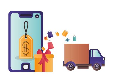 Tag satın alma ve hediyeler ile Smartphone