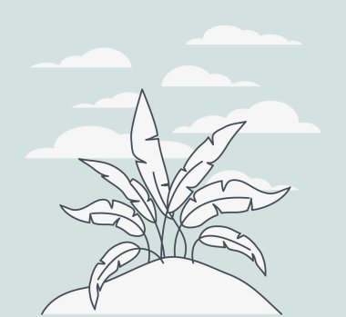 deniz bitkiler ekosistem sahnesi