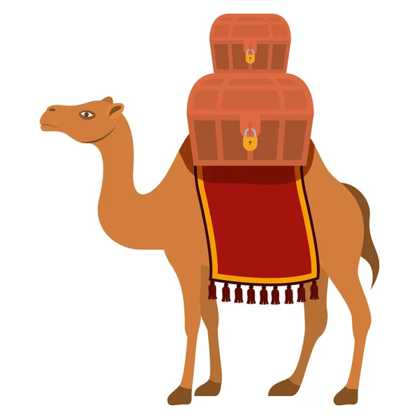 Słodkie zwierzęta pustynne camel — Wektor stockowy