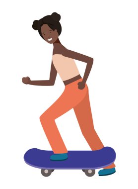 kaykay avatar karakteri ile genç kadın