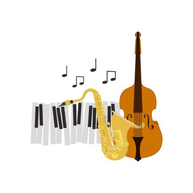 müzik aletleri izole simgesi