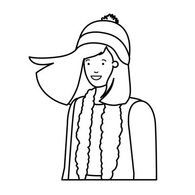 kış giysileri avatar karakter olan kadın