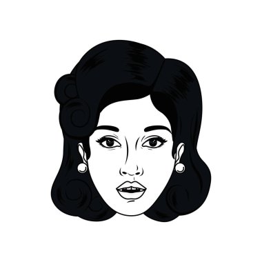 Genç kadın avatar karakter Başkanı