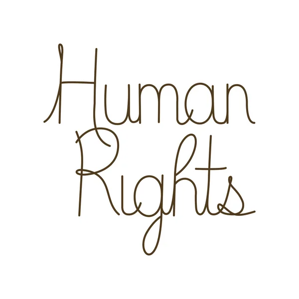 Human rights isolated icon — Stock Vector