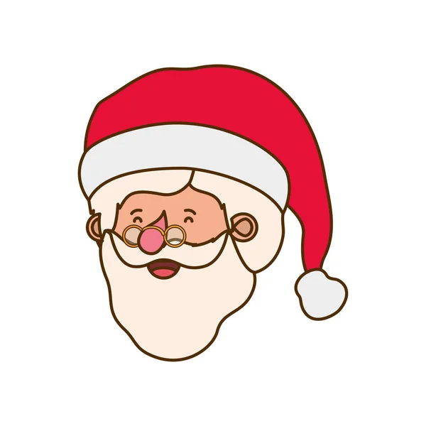 Head santa claus avatar character — Stock Vector