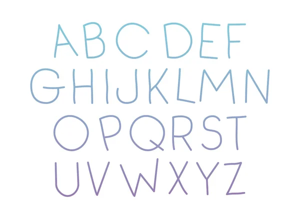 Schrift-Symbole für Alphabet — Stockvektor