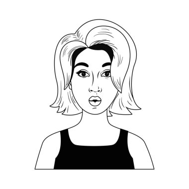 genç kadın avatar karakter