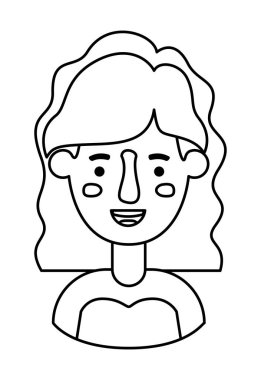 güzel ve genç kadın karakter